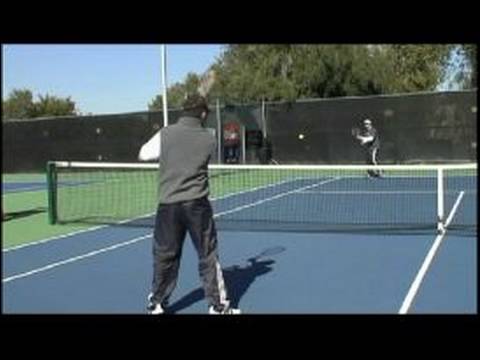 Tenis Çiftler Strateji: Net Çiftler Tenis Temel Çekim Resim 1