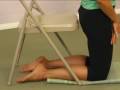 Gelişmiş Yoga Poses: Sandalye Destek Ustrasana Yoga Pose İçin Resim 3
