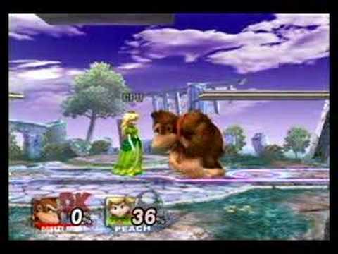 Nintendo Wii İçin "super Smash Brothers Brawl": Donkey Kong'un Standart A Hamle "super Bros Brawl Nintendo Wii İçin Smash Üzerinde"