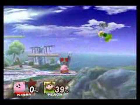 Nintendo Wii İçin "super Smash Brothers Brawl": Kirby'nin Yönlü Bir Hamle "super Bros Brawl Nintendo Wii İçin Smash Üzerinde" Resim 1