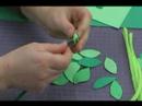 Çocuklar İçin Köpük Çiçek El Sanatları: Yaprakları Çiçek Çocukların El Sanatları İçin Üzüm İçin Ekleme