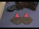 Köpük Yapma Çocuğun El Sanatları İçin Maskeler: Bir Kedi Maskesi Yapma Resim 3