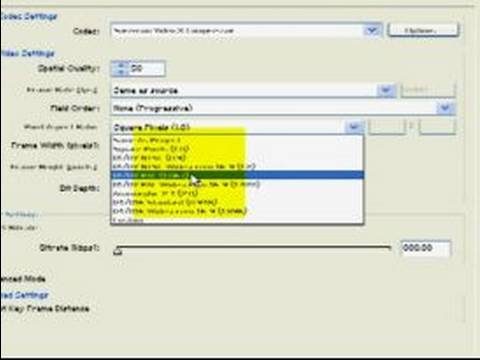 Nasıl Ve Videoları Düzenlemek İçin : Quicktime Kodlama İçin Sıkıştırma Seçenekleri 