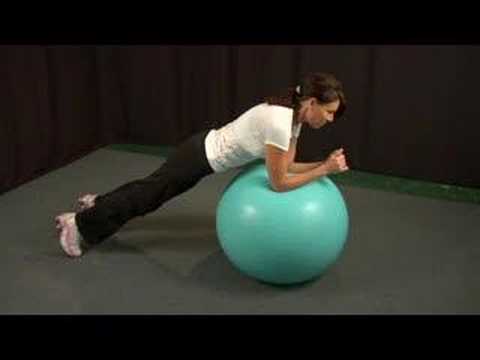 İstikrar Ball Ab Egzersizleri: İstikrar Ball Ab Egzersizleri: Eğilimli Plank