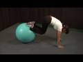 İstikrar Ball Ab Egzersizleri: İstikrar Ball Ab Egzersizleri: Eğilimli Tahta Ters Bukleler Resim 3