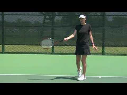 Nasıl Temel Tenis Çekim Hit: Tenis Çekim: Forehand Topspin