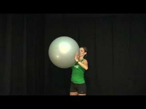 İstikrar Ball Kombinasyonu Egzersizler: İstikrar Ball Egzersizler: Omuz Presleri