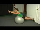 İstikrar Ball Kombinasyonu Egzersizler: İstikrar Ball Egzersizler: Geri Uzantıları Resim 4