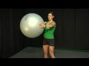 İstikrar Ball Kombinasyonu Egzersizler: İstikrar Ball Egzersizler: Göğüs Basın Gövde Döndürme Resim 4