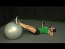 İstikrar Ball Kombinasyonu Egzersizler: İstikrar Ball Egzersizler: Hamstring Çeker Resim 4