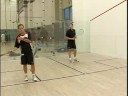 Squash Hizmet Verir: Döner Squash Hizmet: Aşağı Duvar Backhand Lob Kapalı