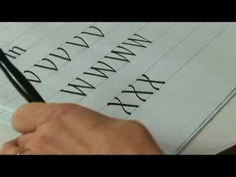 Kaligrafi İtalik Başkentleri: K-Z : Kaligrafi İtalik: Büyük Harf X