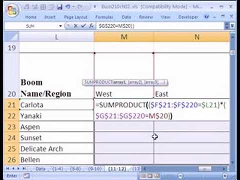 Excel İstatistik 17: Kategorik Çapraz Çizelgeleme Formülleri İle