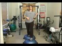 Bosu Ball Denge Egzersizleri : Bosu Topu İstikrar Çalışan  Resim 3