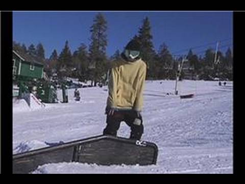 Snowboard: 50/50 Kutusu Ve Küpeşte Biler: Snowboard: Ayak Yan 50/50 Üst Vücut Mekaniği Resim 1