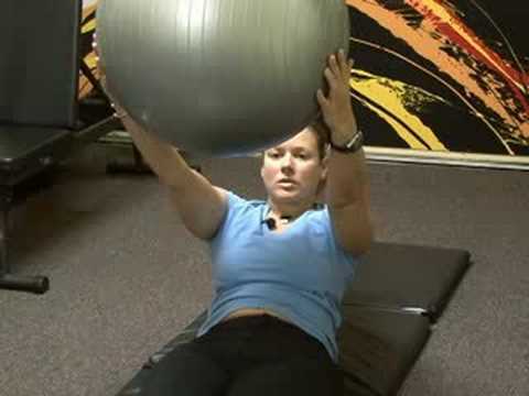 İstikrar Ball Egzersizler: İstikrar Ball Üst Vücut Ab Egzersiz Resim 1