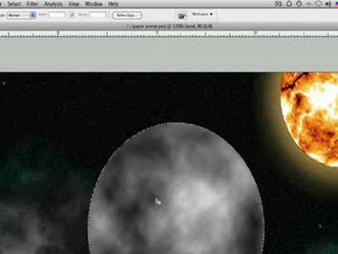 Photoshop Eğitimi: Sahne Alanı : Photoshop Uzay Sahne İçin Toprak Oluşturma  Resim 1