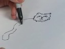 Karikatür Kedi Çizmeyi: Uzun Saçlı Ve Şişman Karikatür Kedi Çizim