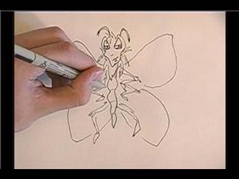 Çizim Karikatür Böcekler : Kelebekler Çizim Karikatür