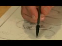 Kalem Eskiz Çizimler: Resmi Bir Kadın Saçlarını Kalem