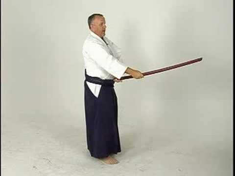 Aikido Kılıç Dövüşü: Ken-Gi İki : Ön Shomenuchi Aşağıdaki Ön Tsuki: İki Ken-Gi Aikido  Resim 1