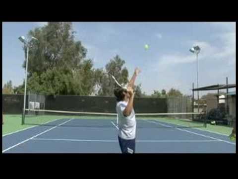 Servis & İpuçları Dönüş Tenis : Tenis Düz Hizmet Resim 1