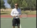 Teniste Servis Döndükten : Spin Backhand Tenis Hizmet Verir 