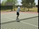 Çapraz-Kortu Tenisi Çekim: Voleybolu Tenis Atış Sallanan Backhand Resim 3