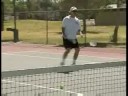 Çapraz-Kortu Tenisi Çekim: Başka Bir Çapraz-Mahkeme Atış Bir Çapraz-Kortu Tenisi Atış İsabet Resim 4