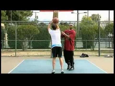Basketbol Çekim: Basketbol Çekim: Orta Sınıf Atlama Atış Resim 1
