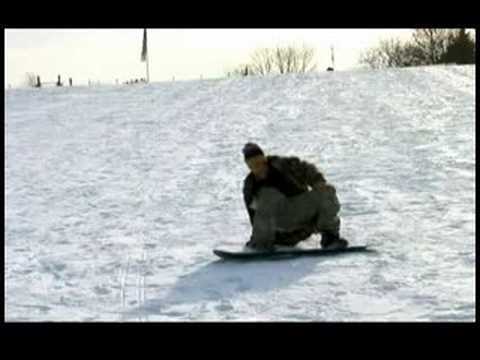 Nasıl Bir Snowboard Üzerinde Durdurmak İçin : Düşmemeye Tarafı Topuk Snowboard Dur:  Resim 1
