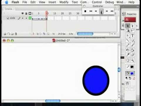 Adobe Flash Animasyon Eğitimi: Flash Animasyon Eğitimi: Anahtar Çerçeve Kayması Resim 1