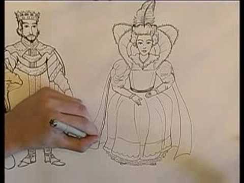 Beraberlik İçin nasıl Bir Kral Ve Kraliçe : Kraliçe Çizmek İçin Nasıl\'In Cübbesi Resim 1