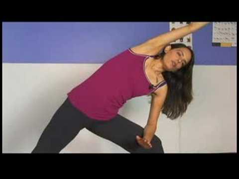 Ayakta Yoga Poses: Yan Açı Yoga Pose Genişletilmiş: Sol Taraf Resim 1