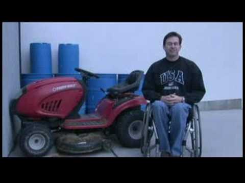 Bahçe Ve Çim Biçme Makineleri Paraplegics İçin Sürme: Çim Biçme Makineleri Paraplegics İçin Sürme: Bahçe Faydaları Resim 1