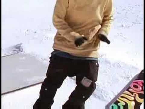 Snowboard Tricks: 5-O Biler: Snowboard: 5-0 Kutusu Eziyet Üst Vücut Formu Resim 1