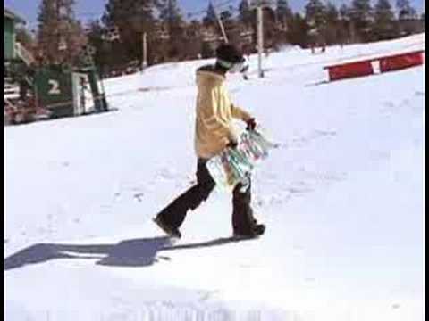 Snowboard Tricks: 5-O Biler: Snowboard: 5-0 Kutusu Eziyet Yaklaşım Resim 1