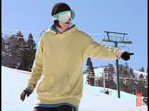 Snowboard Tricks: 5-O Biler: Snowboard: Ayak Yan 5-0 Küpeşte Eziyet Üst Vücut Formu