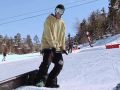 Snowboard Tricks: 5-O Biler: Snowboard: Topuk Yan 5-0 Küpeşte Eziyet Daha Düşük Vücut Formu