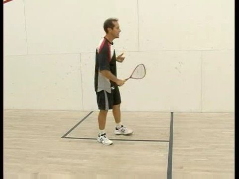 Squash 2 Oyuncu Matkaplar : Kabak 2 Oyuncu Matkaplar: Yarı-Mahkeme Çapraz Backhands Resim 1