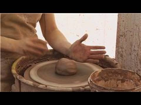 Çanak Çömlek Çökme Ve Tork Teknikleri Clay : Spin Bir Tekerlek Üzerinde Kil Ortalama 
