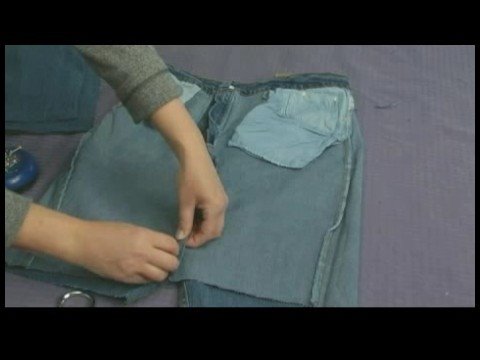 Yapım Çanta Ve Geri Dönüşümlü Kot Pantolon Carryalls : Kot Çanta Yapın: Materyalleri Ve Kesme Resim 1