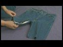 Yapım Çanta Ve Geri Dönüşümlü Kot Pantolon Carryalls : Kot Çanta Yapın: Materyalleri Ve Kesme