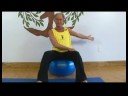 Yoga Sağlık Ve Sağlıklı Yaşam Egzersizleri : Yoga Topu Sol Kol Uzantıları