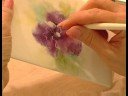 Nasıl Porselen Boya : Sil Porselen Resimlerinde Çiçek Şekil Araçları Kullanılarak  Resim 3