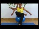 Yoga Sağlık Ve Sağlıklı Yaşam Egzersizleri : Yoga Topu Sol Ağaç Pozisyon Resim 3