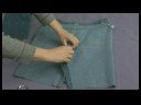 Yapım Çanta Ve Geri Dönüşümlü Kot Pantolon Carryalls : Kot Çanta Yapın: Materyalleri Ve Kesme Resim 4