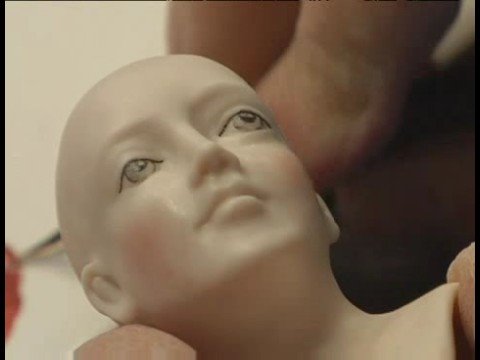 Porselen Bir Bebek Oluşturma : Resim Porselen Bebek Göz Farı