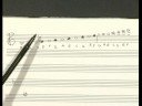 Saksafon Gösterimi Ve Parmak Güncellenme: Satırları Ve Alanlarda Saksafon Müzik Notasyon Resim 3