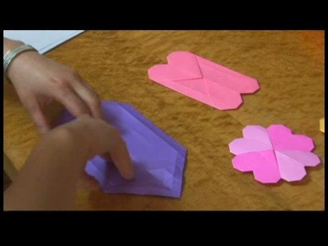 Origami Modelleri : Kalp Bardak Altlığı Origami  Resim 1